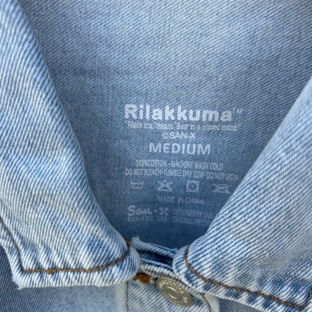 NWT Rilakkuma San Rio X Original 20th Anniversary Denim Jacket Limited Edition M - Picture 6 of 8